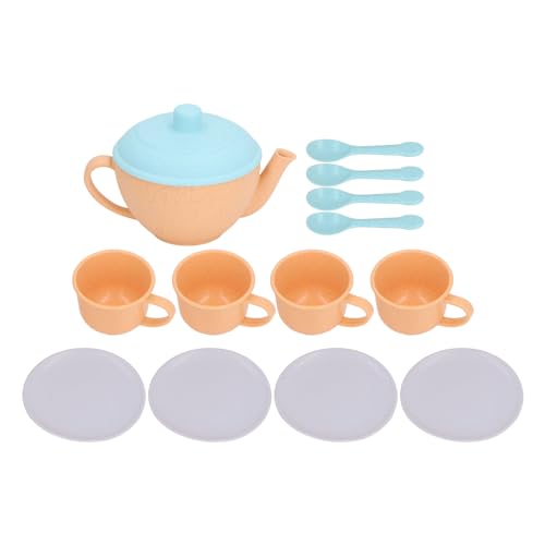 Pretend Tea Party ABS Simulation Küchengeschirr Spielzeug für Jungen Mädchen Tea Time Play Kitchen Set Kinderspielset von Mrisata