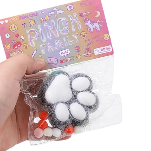 Mrltau süße Taba Squishy Katzenpfoten, Anti Stress Cat Paw Squishy Toy, Taba Squishy Paw für Kinder und Erwachsene (Schwarz) von Mrltau