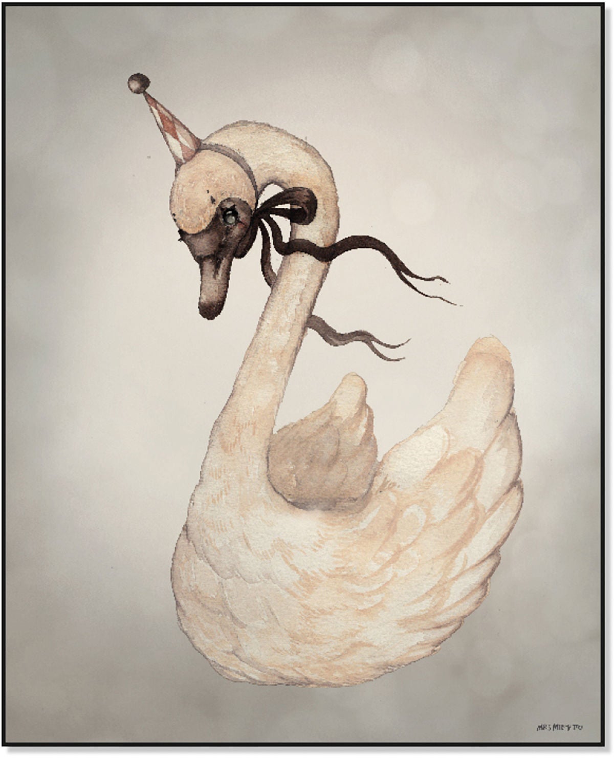 Mrs Mighetto Poster Dear Swan 40x50 von Mrs Mighetto