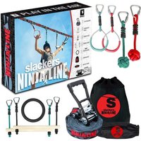 Schildkröt 980024 - Fun Sports, Slackers Ninja Line Starter Set, 11 Meter Hangelparcour, tolles 11-teiliges Komplettset, auch als Slackline nutzbar, m von Mts Sportartikel