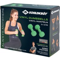 VINYL HANTEL Set, 2x 1,0kg (green), in 4C-Box, VINYL HANTEL Set, 2x 1,0kg (green), in 4C-Box, von Mts Sportartikel