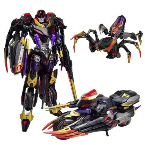 Blackarachnid-Transformer-Spielzeug, Anime-Actionfiguren MP46bw, 3 Formen – Roboter, Motorrad, Spinne, KO-Version von MuMOQX