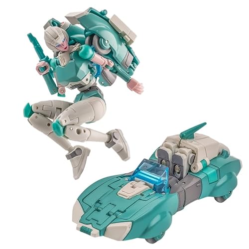 MuMOQX Arcee Transformer, CEE, Anime-Actionfiguren H48, 2 Modi – Roboter- Und Automodelle, 2 Farben Verfügbar, 9,1 cm, KO-Version(Green) von MuMOQX