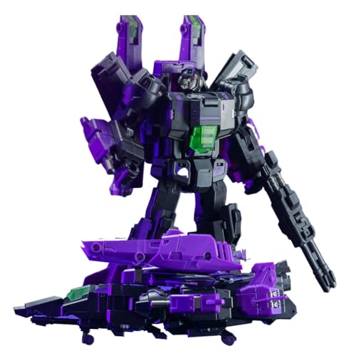 MuMOQX Jetfire-Transformer-Spielzeug, Skyfire, Anime-Actionfiguren, Roboter- Und Flugzeugmodelle, 2 Farben Erhältlich, KO-Version(Dark Black) von MuMOQX