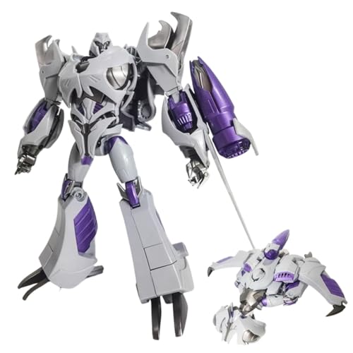 MuMOQX Megatron Transformer Spielzeug, Anime-Actionfiguren, Roboter Und Flugzeug, 7,9 Zoll, KO-Version von MuMOQX