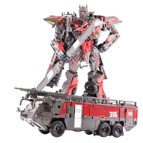 MuMOQX Sentinel Prime Transformer Spielzeug, Anime-Actionfiguren TW1024, Roboter- Und Feuerwehrauto-Modelle, KO-Version(High-end Version) von MuMOQX