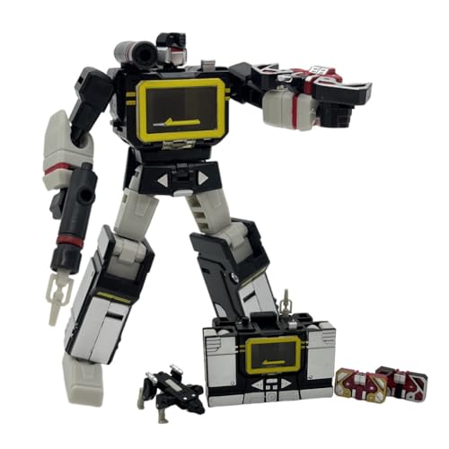 MuMOQX Soundwave Transformer-Spielzeug, Papa, Anime-Actionfiguren PT04, Mit 3 Bändern, 10,2 cm, KO-Version von MuMOQX