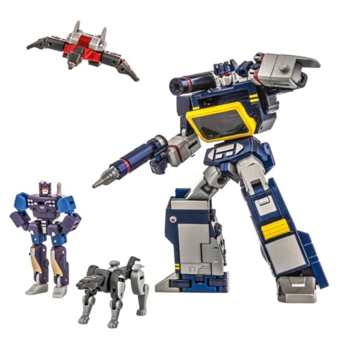 Soundwave Transformer Spielzeug, Papa, Anime-Actionfiguren H21, Mit 3 Bändern, 10,2 cm Kleines Modell, KO-Version von MuMOQX