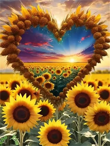 Puzzle 500 Teile Sonnenblumen-Landschaft, 500 Teile Challenge Puzzle für Erwachsene, Spaß puzzlespiel Premium Quality Klassisches Puzzles Puzzle 500 Teile Sonnenblumen-Landschaft, 500 Teile Challenge Puzzle für Erwachsene, Spaß puzzlespiel Premium Quality Klassisches Puzzles von Muaor