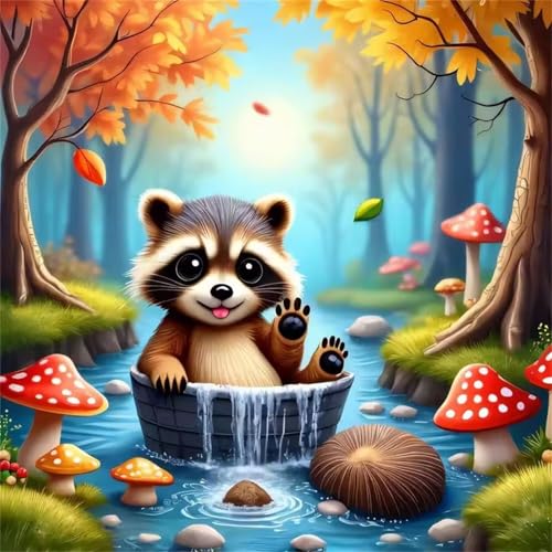 Puzzle 60 Teile Erwachsene, EIN Herausforderndes Rätsel, Puzzlespiele für Die Ganze Familie, 60 Puzzle Geschenke für Frauen und Männer, Thema:Wald Tiere Waschbär Puzzle 60 Teile Erwachsene, EIN Herausforderndes Rätsel, Puzzlespiele für Die Ganze Familie, 60 Puzzle Geschenke für Frauen und Männer, Thema:Wald Tiere Waschbär von Muaor