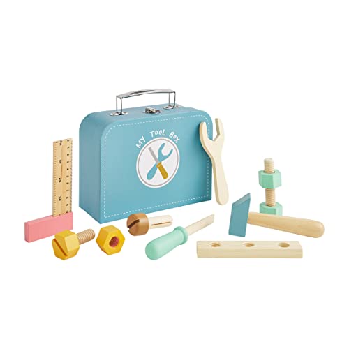 Mud Pie Kinder Holz Werkzeugkasten Set von Mud Pie