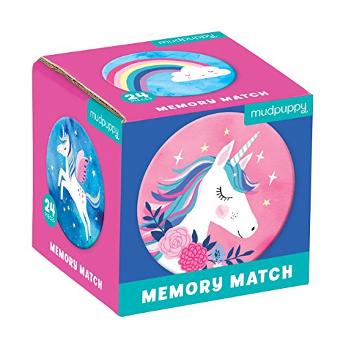 Bertoy 355574 - Mini Memory Game Einhorn Magic von MudPuppy