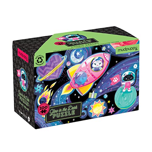 Cosmic Dreams 100 Piece Glow in The Dark Puzzle von MudPuppy