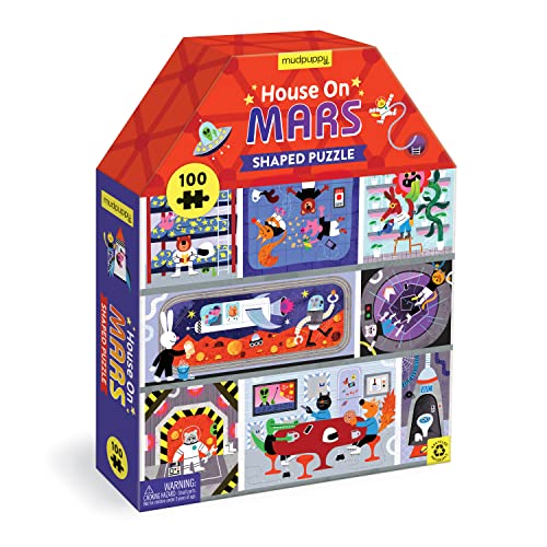 House on Mars 100 Piece House-Shaped Puzzle von MudPuppy