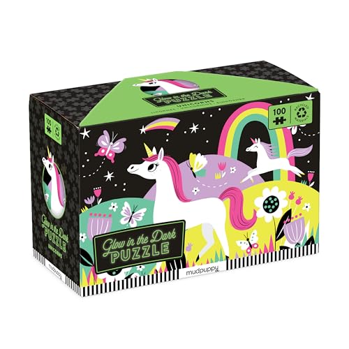 Unicorns Glow-in-The-dark Puzzle: 100 Pieces von MudPuppy