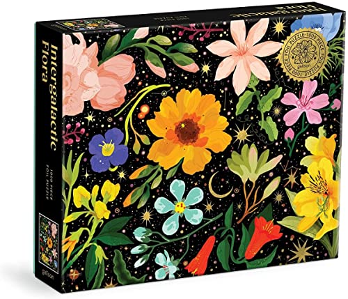 Galison 9780735372917 Intergalactic Flora Jigsaw Puzzle, Multicoloured, 1000 Pieces von Galison