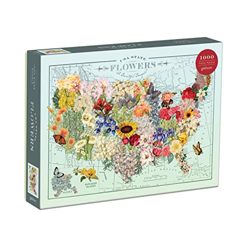 Wendy Gold USA State Flowers 1000 Piece Puzzle von Galison