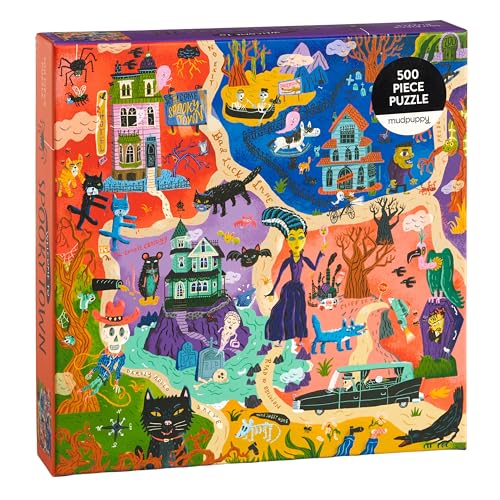 Welcome to Spooky Town Family Puzzle: 500 Pieces von Galison