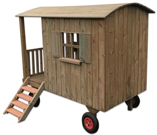 Müller & Herber - Spielhaus Zirkuswagen - Kinderspielhaus aus Holz Rollenspiele für Kinder von Müller & Herber