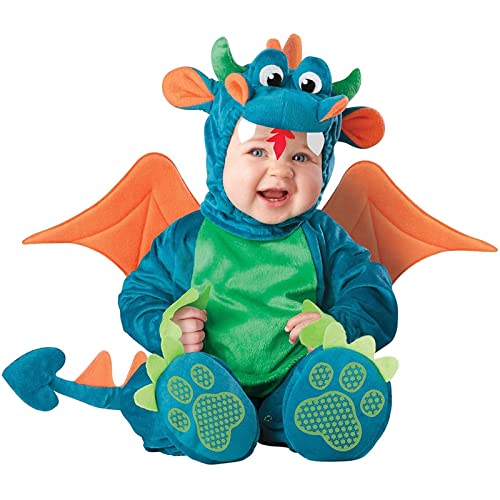 Mugoebu Baby-Hummer-Kostüm, Dinosaurier-Cosplay-Strampler, Krabbenkostüm für Kleinkinder mit Kochmütze für Halloween-Anziehparty, Halloween-Tierkostüme (Green, 1-2T) von Mugoebu