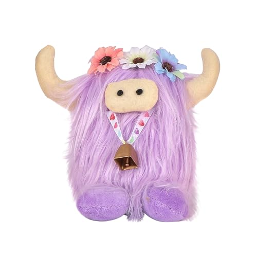 Muium(TM) Hochlandkuh 19 cm, Soft Toy Animals Hochlandrind realistisches Kuscheltier Kuh Toy Highland Cow Plüschtier Stofftier Plüsch Spielzeug für Kinder Party Geburtstag Weihnachten Geschenke (3) von Muium(TM)