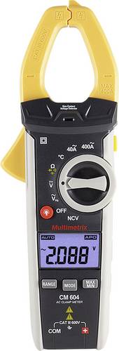 Multimetrix CM 604 Stromzange digital inkl. Tasche CAT III 600V Anzeige (Counts): 4000 von Multimetrix