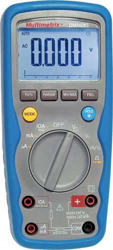 Multimetrix DMM 210 Hand-Multimeter digital Wasserdicht (IP67) CAT III 1000 V, CAT IV 600V Anzeige ( von Multimetrix