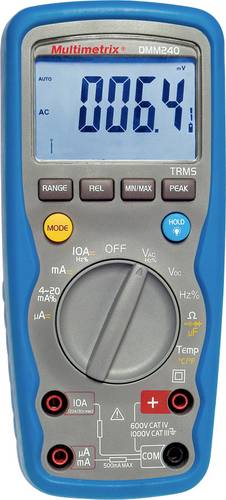 Multimetrix DMM 240 Hand-Multimeter digital Wasserdicht (IP67) CAT III 1000 V, CAT IV 600V Anzeige ( von Multimetrix