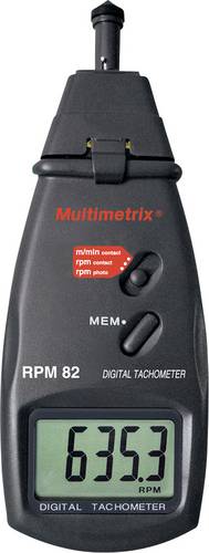 Multimetrix P06236902 Drehzahlmesser mechanisch, optisch 0.5 - 19999 U/min 2.5 - 99999 U/min von Multimetrix