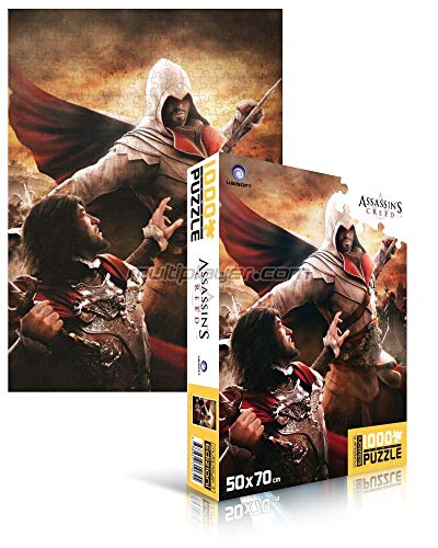 Multiplayer.It Edizioni 30_00648 Assassin’s Creed II: Ezio - Puzzle Assassin, Puzzle-1000 Teile, Mehrfarbig, 50X70 cm von Multiplayer.It Edizioni