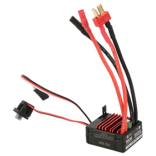 60A Brushed Motor ESC, 540 Electric Speed Controller for RC, with Multiple Features, Excellent Heat Dissipation, 100%, Metal and Electronic Components von Multizenic