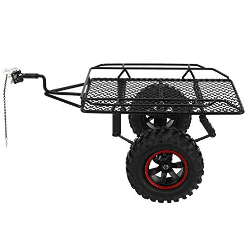 Metal RC Trailer Hopper Frame Upgrade for Axial 4, Shock Absorbent, Anti Collision Design, Easy Installation, Enhances Car Appearance, Fit for Traxxas 4 SCX10 RC Cars von Multizenic