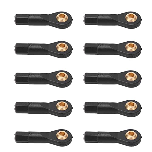 Multizenic 10Pcs M3 Tie Rod End Ball Joint, Lightweight Wear Resistant Plastic, Accurate Size, for 1/10 1/12 RC Cars, Improves Vehicle Performance von Multizenic