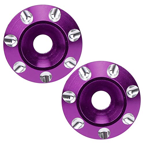 Multizenic 2 Stück Heckflügeldichtung, Aluminiumlegierungsmaterial, passend für 1/10 1/8 Offroad-Rennwagen, eloxierte Oberfläche, CNC-Bearbeitung, überlegene (Purple) von Multizenic