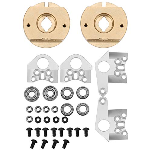 Multizenic 2 Stück interne Beadlock-Radgewichte aus Goldmessing, RC-Gegengewichte für Axial Wraith 90018, verbessern die Kletterleistung, reduzieren das Drehen, verbessern die Stabilität, von Multizenic