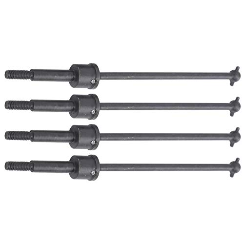 Multizenic 4PCS Universal-Antriebswelle aus Stahl für HSP 94188 1/10 RC-Auto, CNC-gefräst, einfache Installation, Robustes Zubehör, verbesserte Leistung (Black) von Multizenic