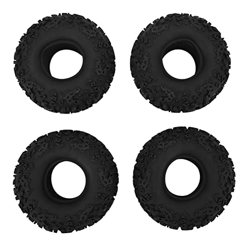 Multizenic 4Pcs RC Crawler Tyres, Universal Replacement Rubber Tire Skins for 2.2inch Wheels, Unique Pattern, Strong Cushioning, High Abrasion, Lightweight and Flexibl von Multizenic