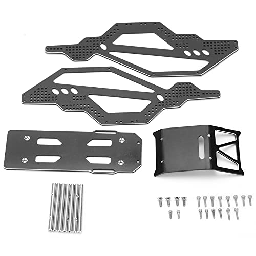 Multizenic Aluminum Alloy Chassis Frame for Axial SCX24 90081 1/24 RC Car, Lightweight Body Conversion with Accessory, Easy Installation, Rust Resistance, Sturdy Material, Black von Multizenic