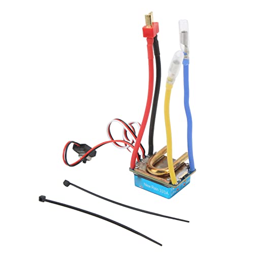 Multizenic Gebürsteter ESC-Wasserkühlung 1 bis 1 0A T-Kopf 2-Wege-Controller, 3 Modi, verpackt, für RC-Bootsmodelle, Starke Leistung, Robustes Material, integriertes Design von Multizenic