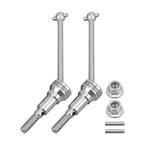 Multizenic M16105 RC-Frontantriebswelle aus Aluminiumlegierung für 16889A 16889 S1601 S1602 RC-Auto 1/16, Silberne Farbe, hohe Festigkeit und Haltbarkeit von Multizenic