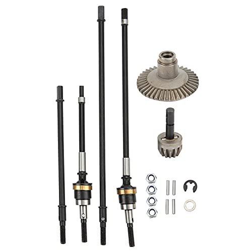 Multizenic RC Front Rear Drive Shaft Axle Set, 38T and 13T Gear Compatible, Steel Material for Axial Wraith RR10/90018, Easy Installation, High Performance Upgrade von Multizenic