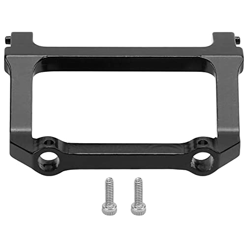 Multizenic RC-Frontstoßstangenhalterung aus Aluminiumlegierung, Upgrade-Teil für Axial SCX24 C10 1/24 RC-Auto, präzise CNC-Bearbeitung, robust und verschleißfest, (Black) von Multizenic