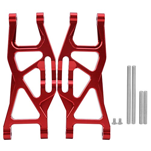 Multizenic Universelle untere Aufhängungsarme aus Aluminiumlegierung, Paar vorne und hinten für MAXX 89076 4 1/10 RC-Car, rot, verbessert die Steuerungsleistung, robust und stoßfest von Multizenic