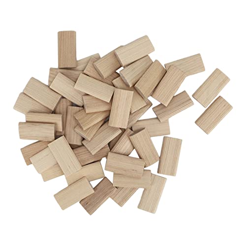 Mumusuki Crafting Beech Wood Domino Tenon Clean Flat Einsatz für Holzbearbeitungsmöbel 50 Prozent, Ideal für Möbelspleiß- und Rahmen -Ingenieurprojekte von Mumusuki