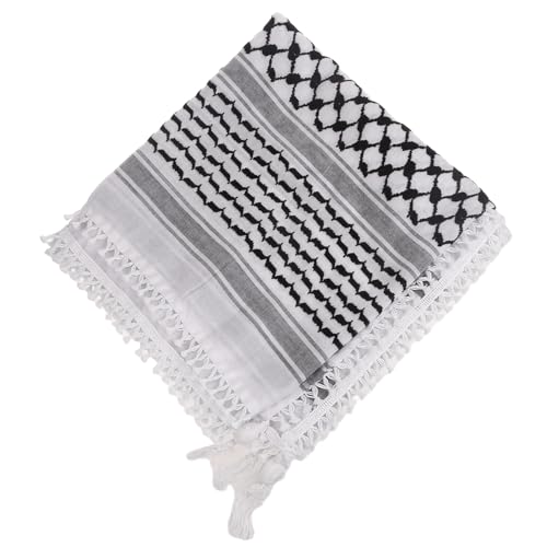 Mumuve Kopftuch, religiöses arabisches Keffiyeh-Kopftuch, Turban-Muster, Schal, Outdoor-Kopftuch für männliches tägliches Haar von Mumuve