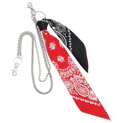 Mumuve Taillenkette, Hip-Hop-Bandana in Kontrastfarbe, mit Taillenbrieftasche, Kette von Mumuve