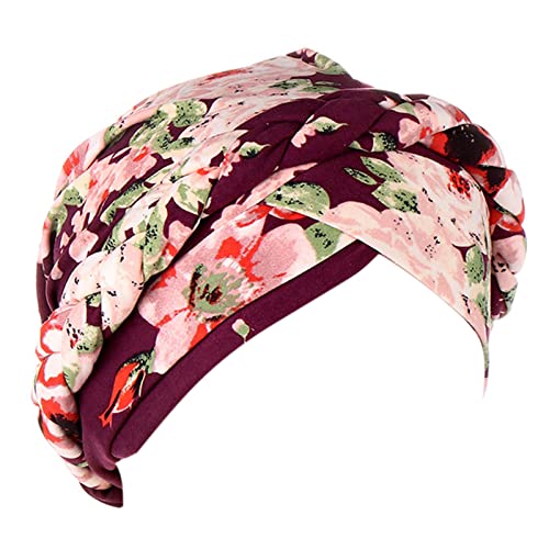 Mumuve Turban-Hut, elegantes geflochtenes Haar für Kopftuch, Damen, Turban, Chemo, Haarausfall, für Kopfbedeckung, Haarschmuck von Mumuve