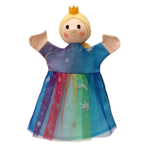 Marionette Märchenfigur Handpuppe Prinzessin 30 cm, Mehrfarbig, für Kasperletheater von Munabo