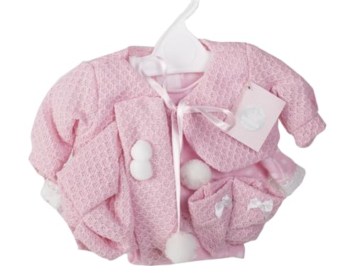 Muñecas Berbesa T5110 Kleid und Jacke Set, Einfarbig, Rosa, S von Muñecas Berbesa