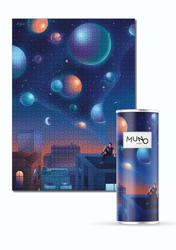 Muno Puzzle - Cosmic Boy - Puzzle 1000 Teile - Farbenfrohes Puzzle für Erwachsene - Original Künstlerbilder-Puzzle - Premium-Qualität von Muno Puzzle